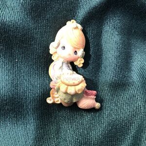 Vintage Precious Moments “Mother” brooch